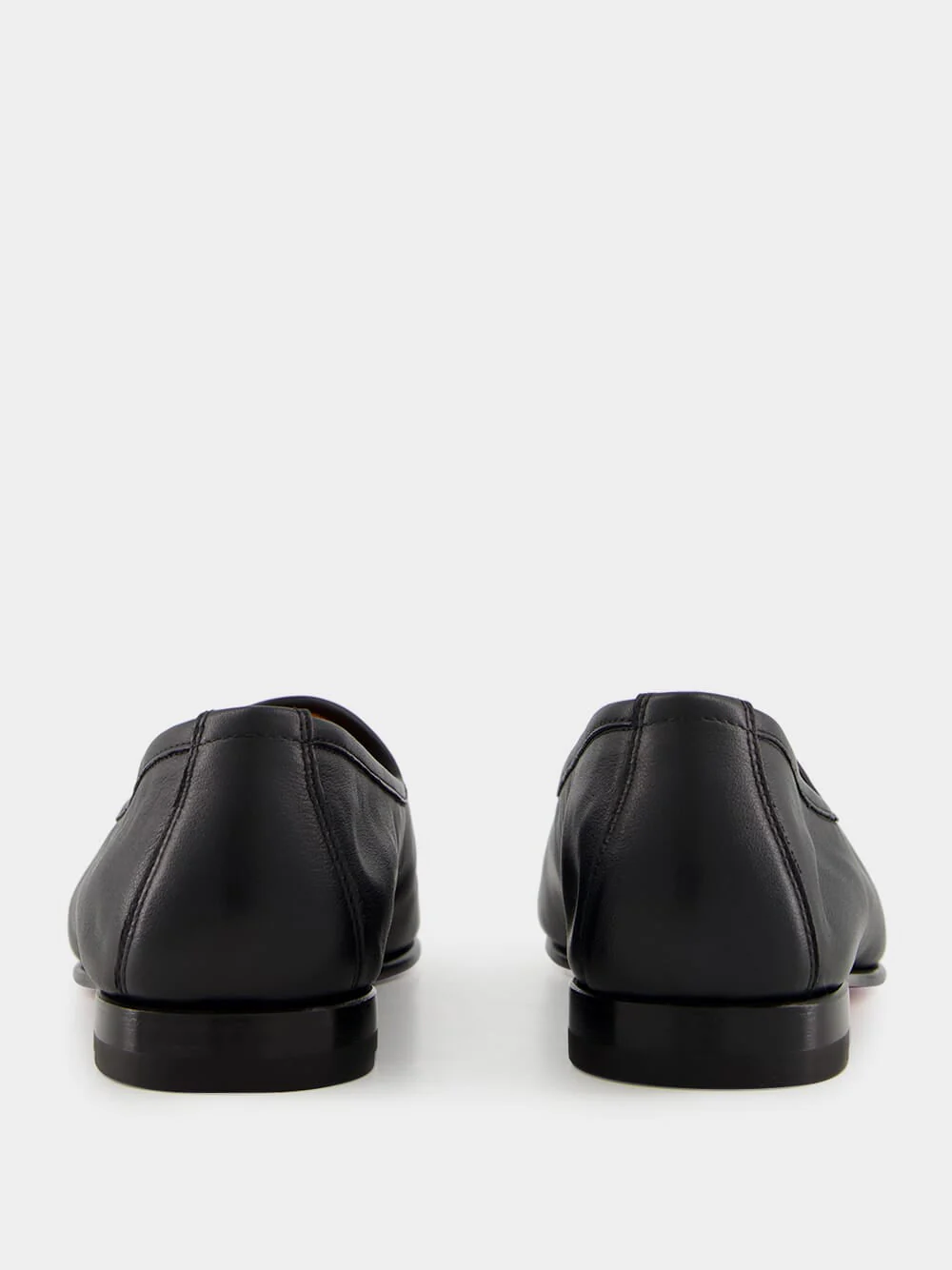 Black Leather Andrea Tassel Loafer - Image 10