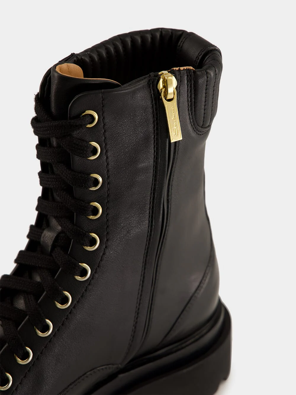 Black Leather Ankle Boots - Image 7