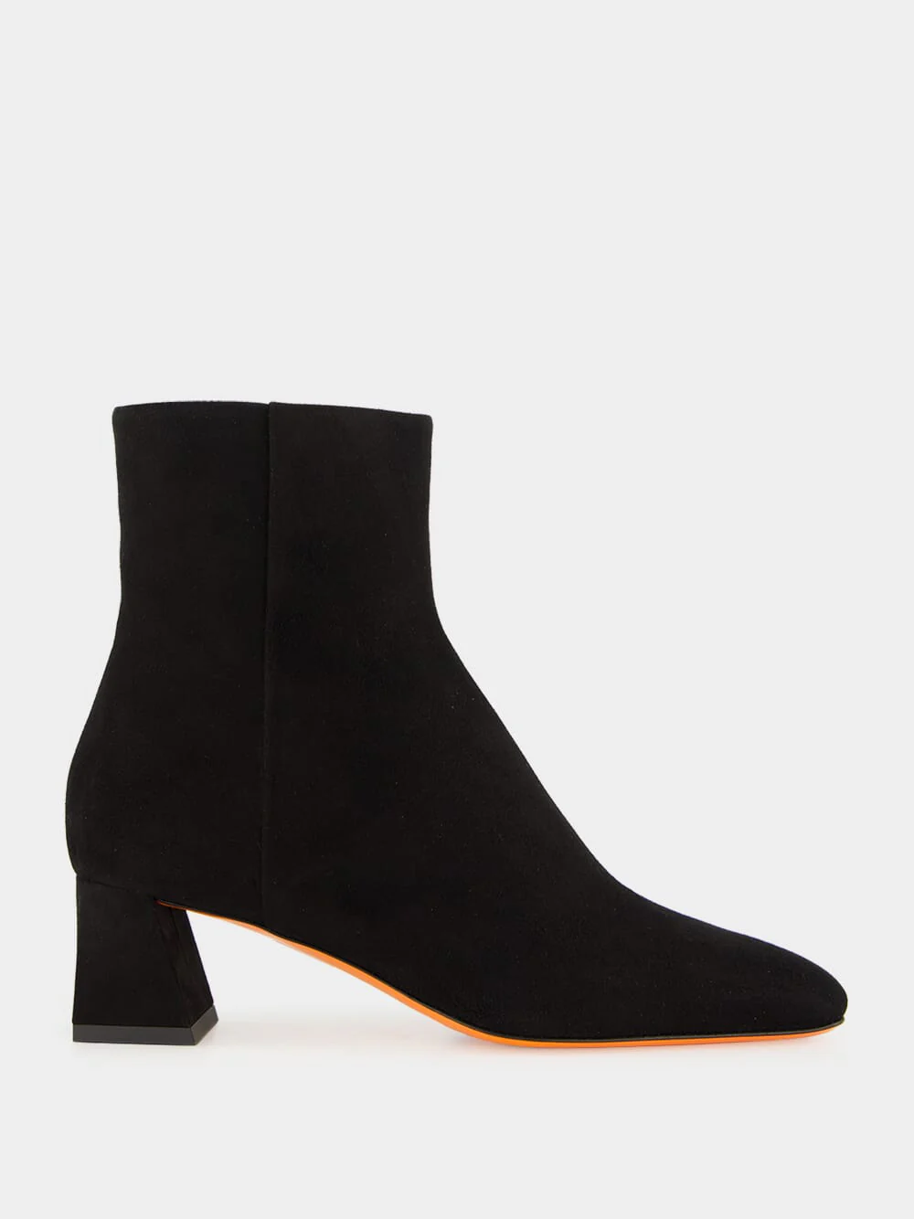 Black Leather Marta Ankle Boots