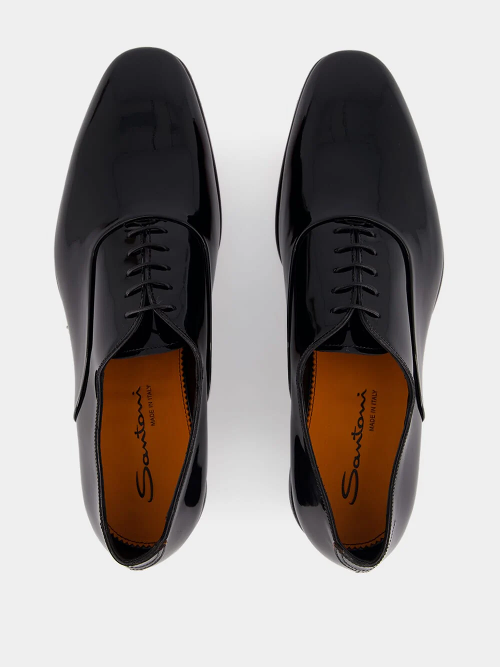 Black Patent Leather Oxford Shoes - Image 4