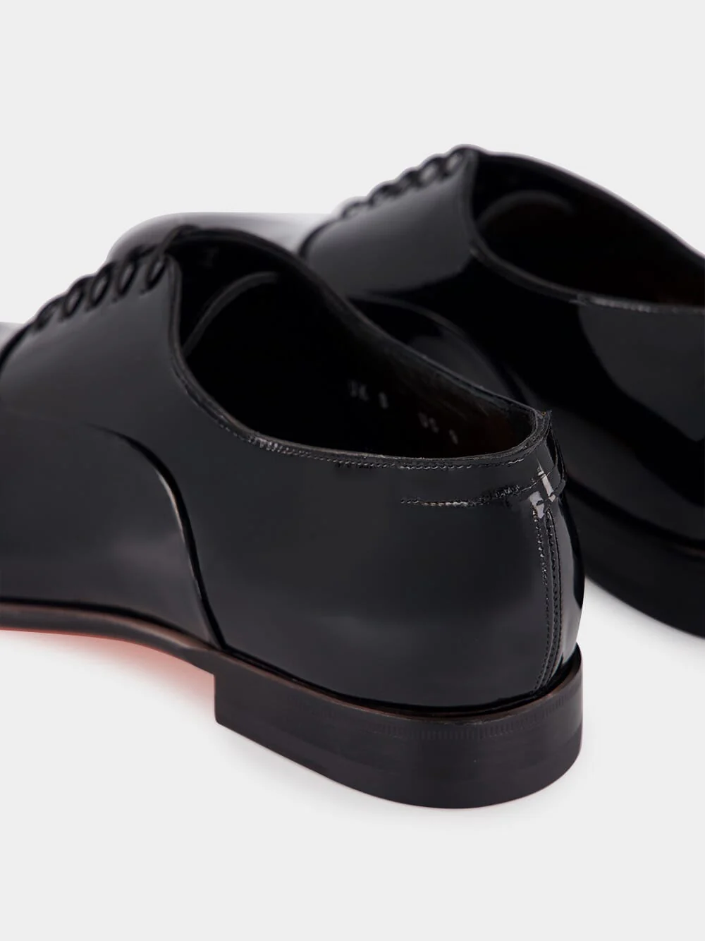 Black Patent Leather Oxford Shoes - Image 6
