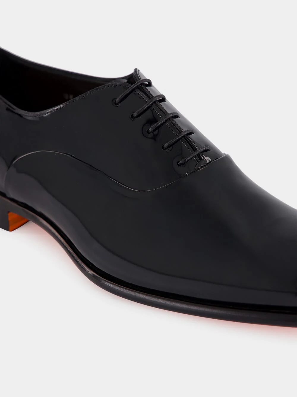 Black Patent Leather Oxford Shoes - Image 7