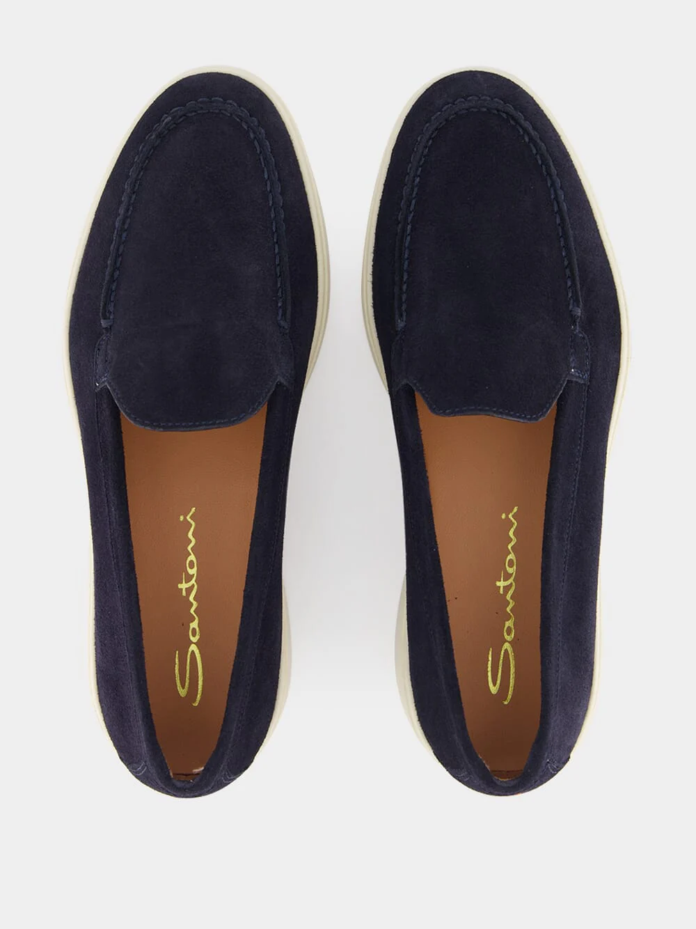Blue Suede Calf Leather Loafers - Image 4