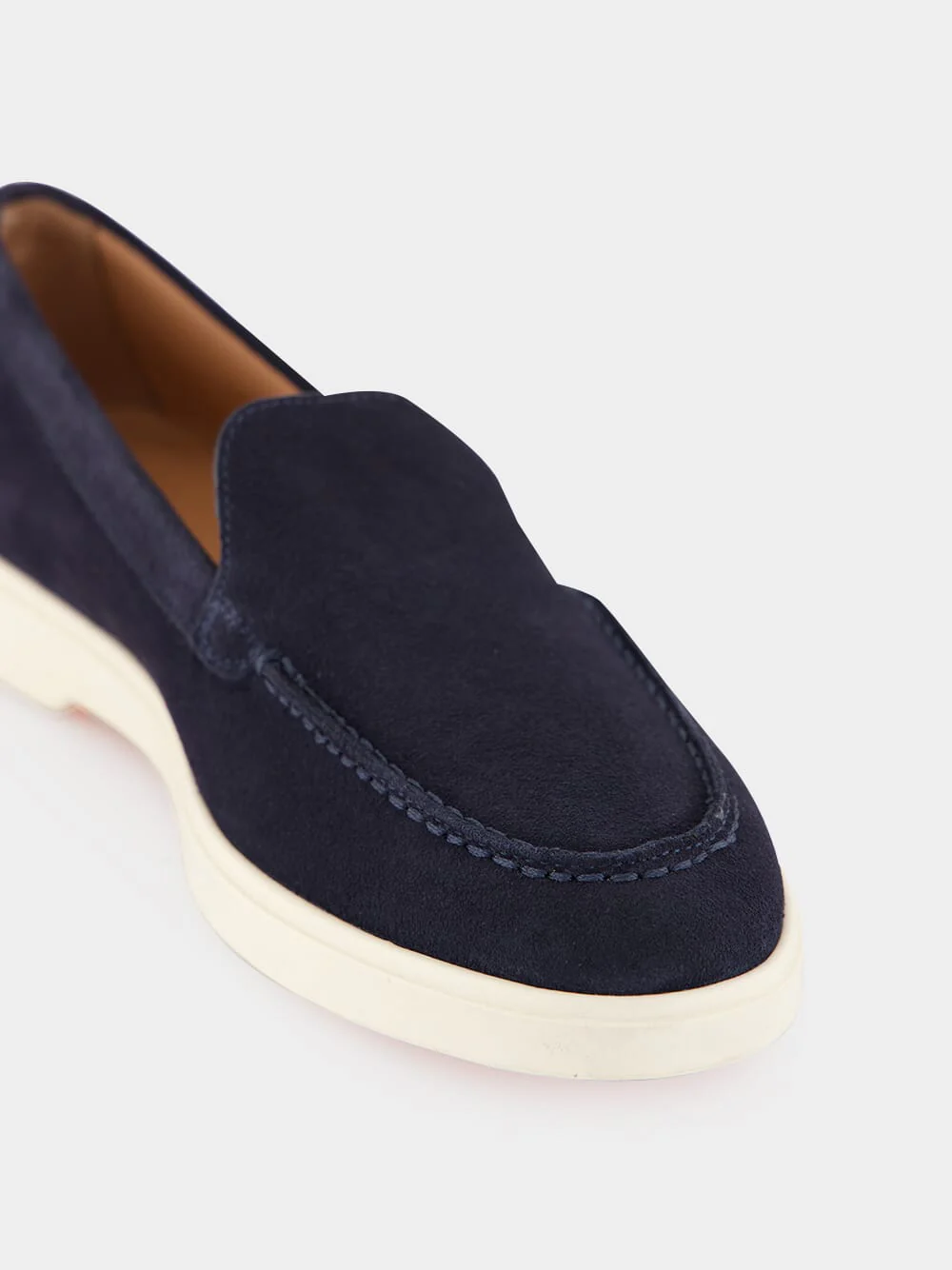 Blue Suede Calf Leather Loafers - Image 7