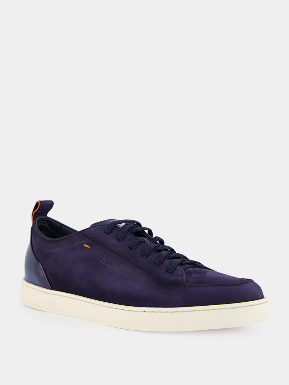 Blue Suede Calf Leather Sneakers - Image 3