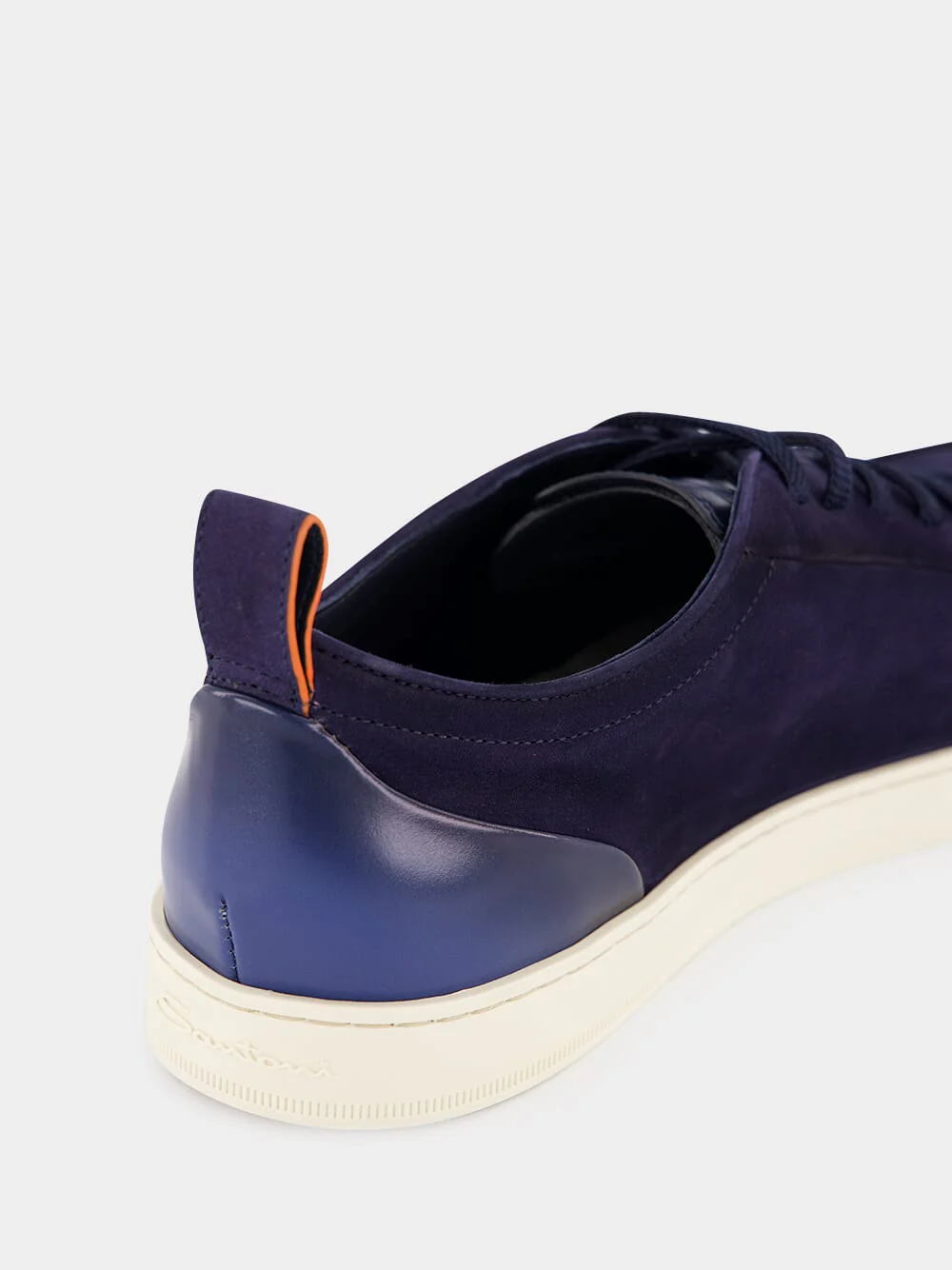 Blue Suede Calf Leather Sneakers - Image 7