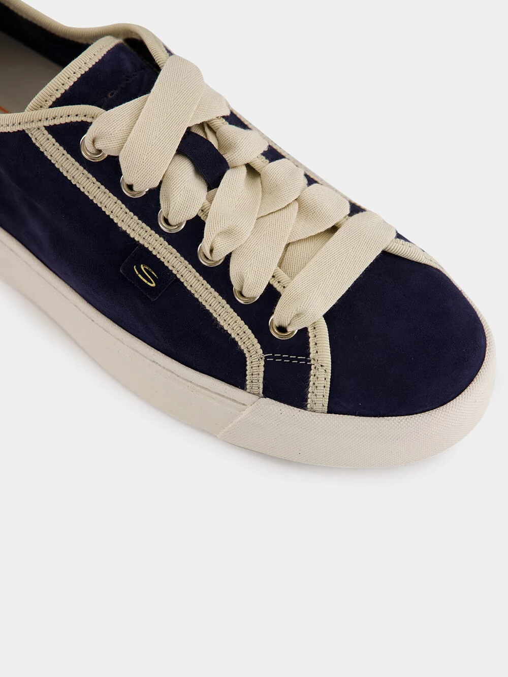 Blue Suede Calf Leather Sneakers - Image 7