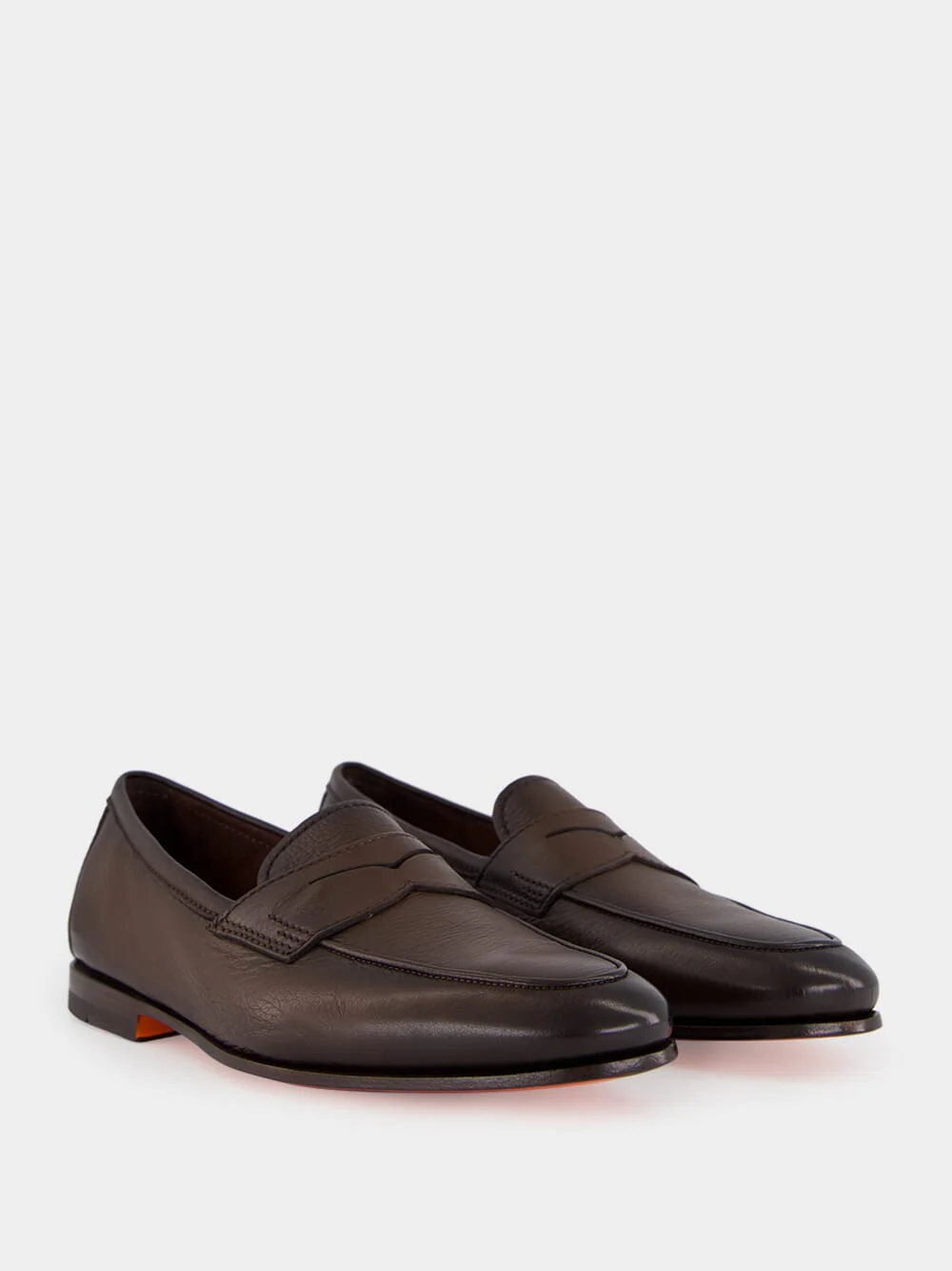 Brown Calf Leather Carlo Loafers - Image 3