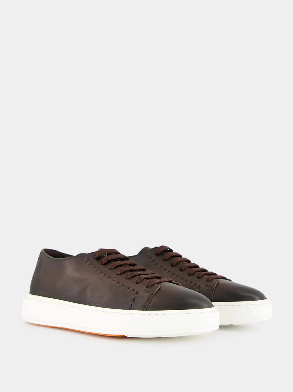 Brown Sneakers L-Top Clean Row Leather - Image 3