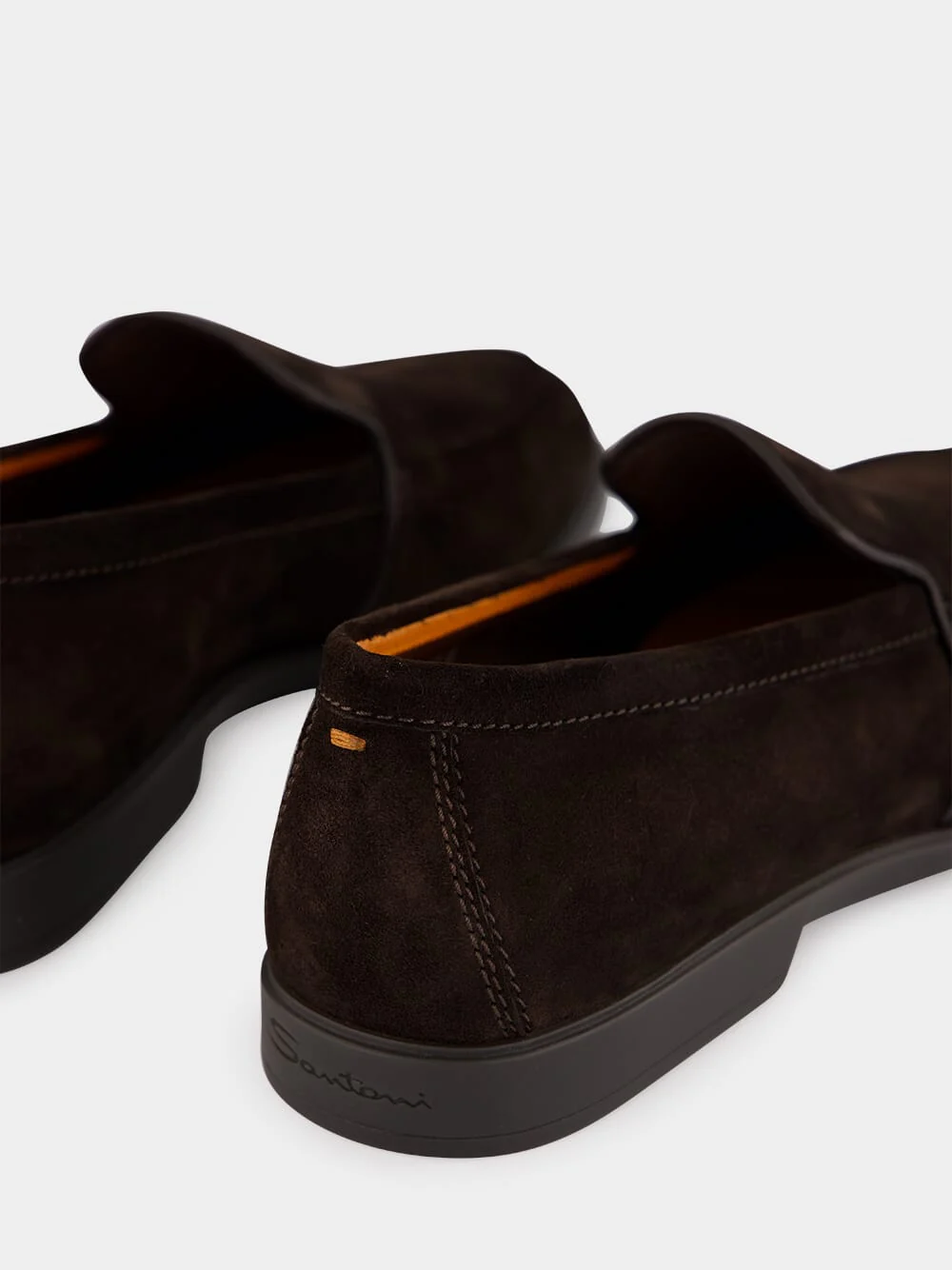 Brown Suede Calf Leather Loafers - Image 5