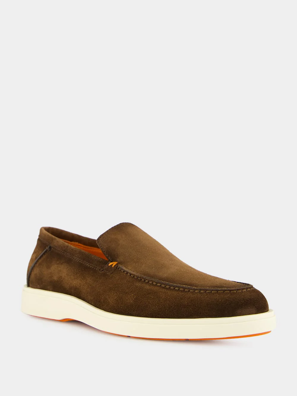 Brown Suede Loafers with Rubber Sole - Image 2