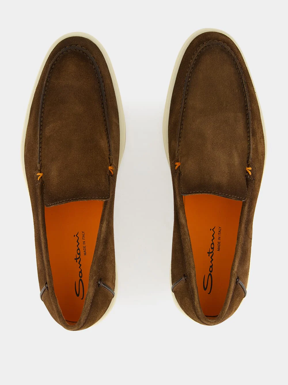 Brown Suede Loafers with Rubber Sole - Image 4