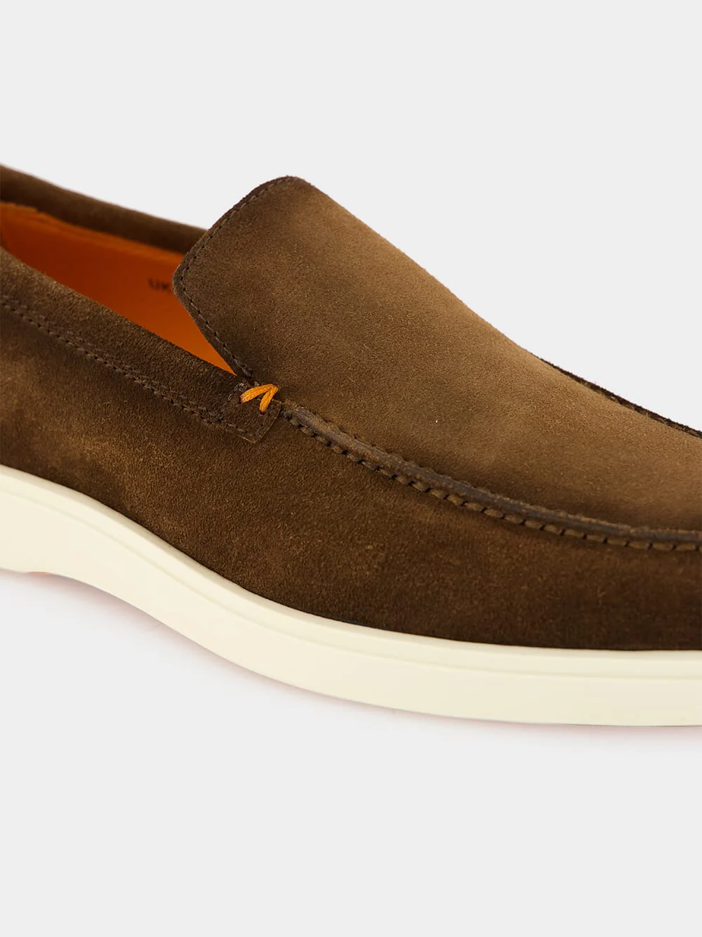 Brown Suede Loafers with Rubber Sole - Image 7