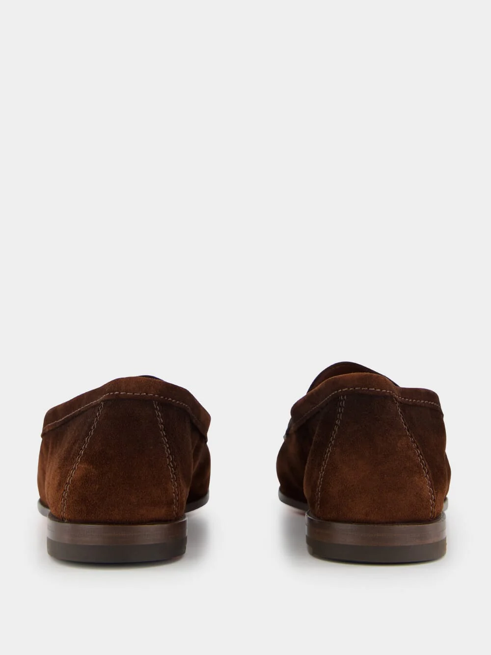 Brown Suede Penny Loafers - Image 5