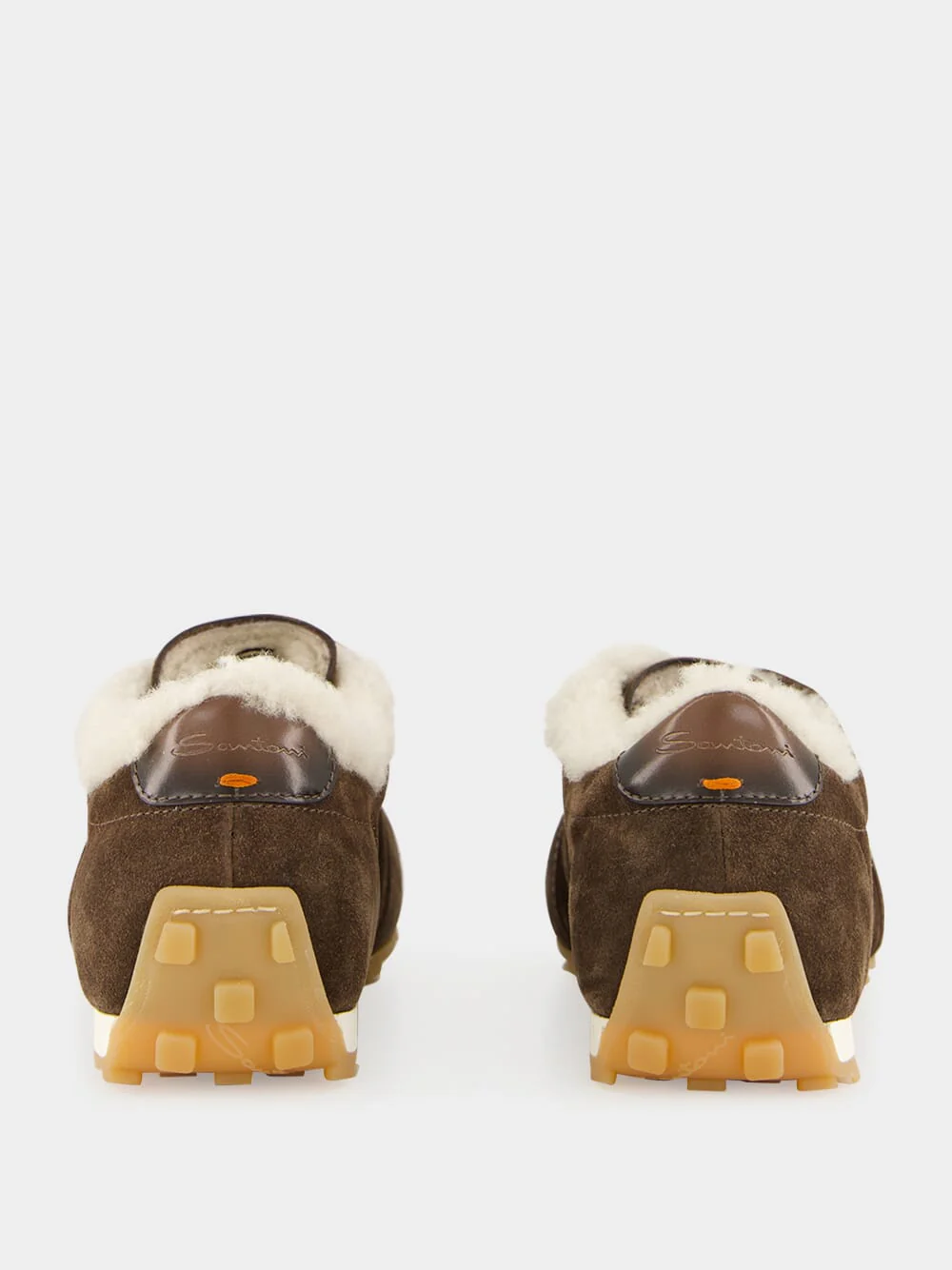Brown Suede Sneakers with Shearling Lining - Image 5