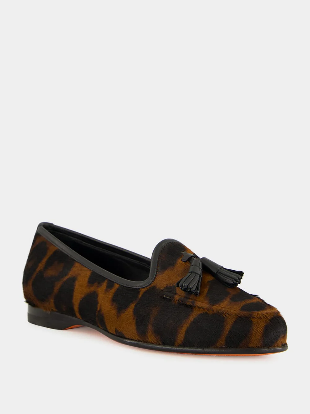 Brown Suede Tassel Loafers - Image 2