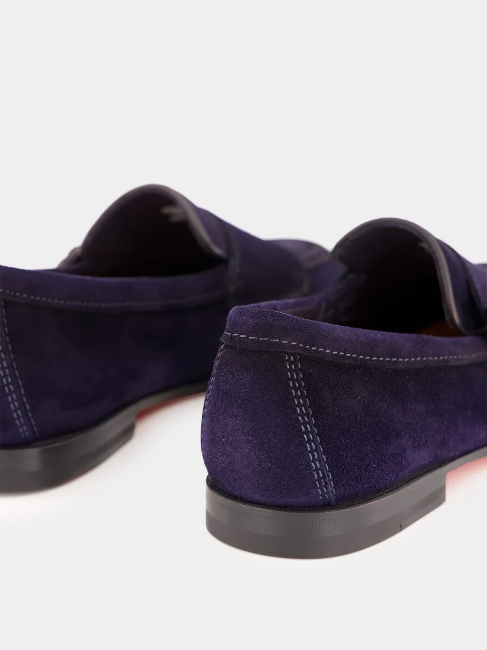 Dark Blue Dong Suede Formal Loafers - Image 6