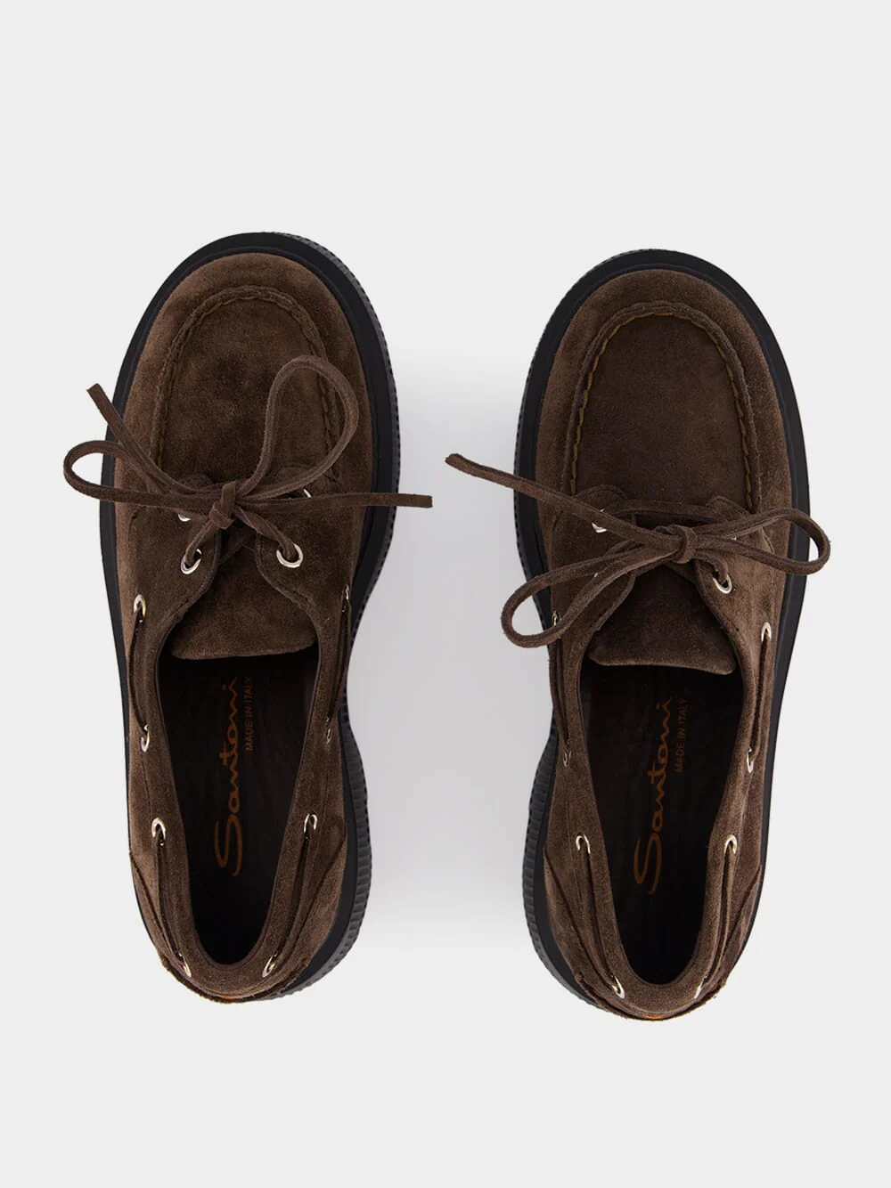 Dark Brown Billie Suede Platform Loafers - Image 4