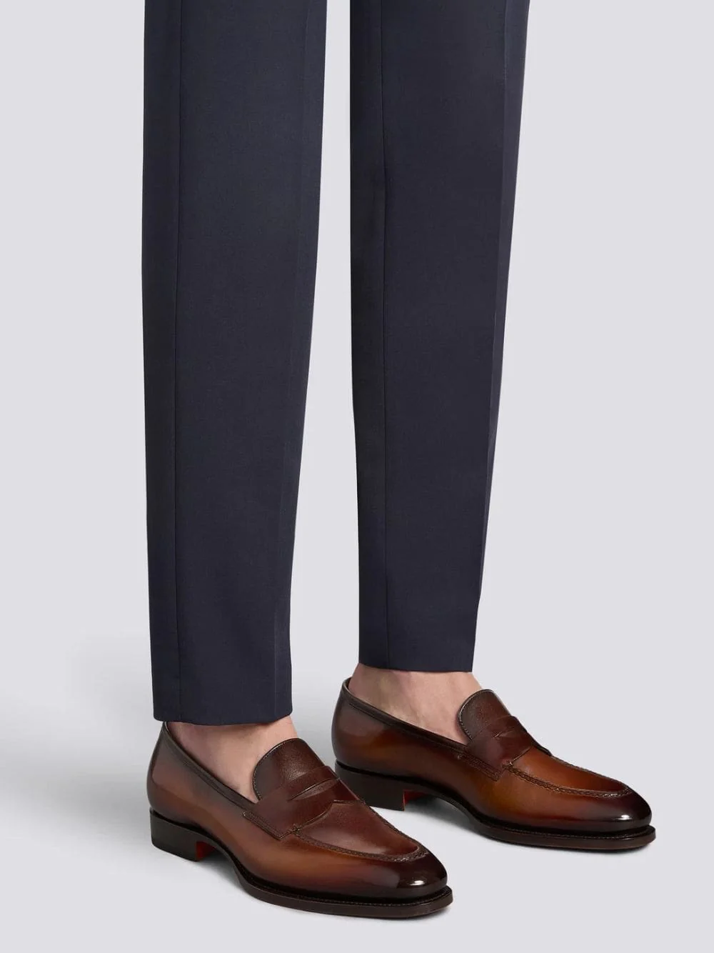 Dark Brown Leather Penny Loafer - Image 10