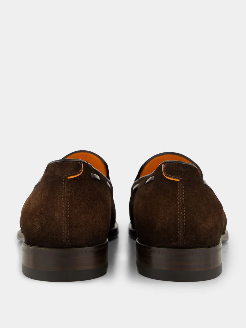 Dark Brown Suede and Leather Tassel Loafers - Image 5