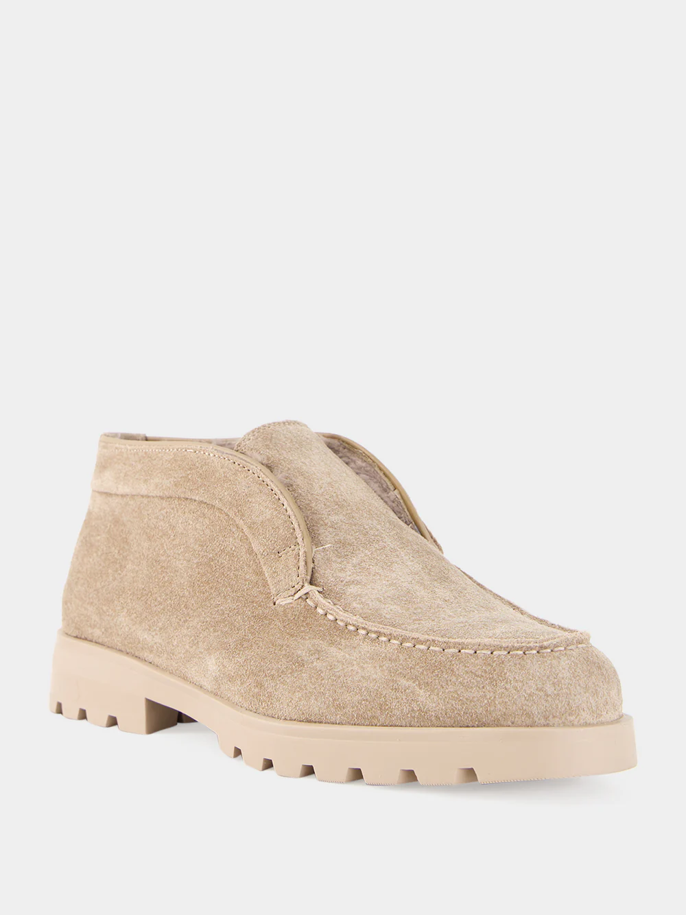 Beige Yalta Suede Desert Boots - Image 2