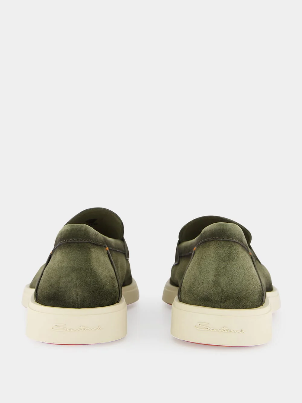 Green Penny Suede Loafers - Image 5
