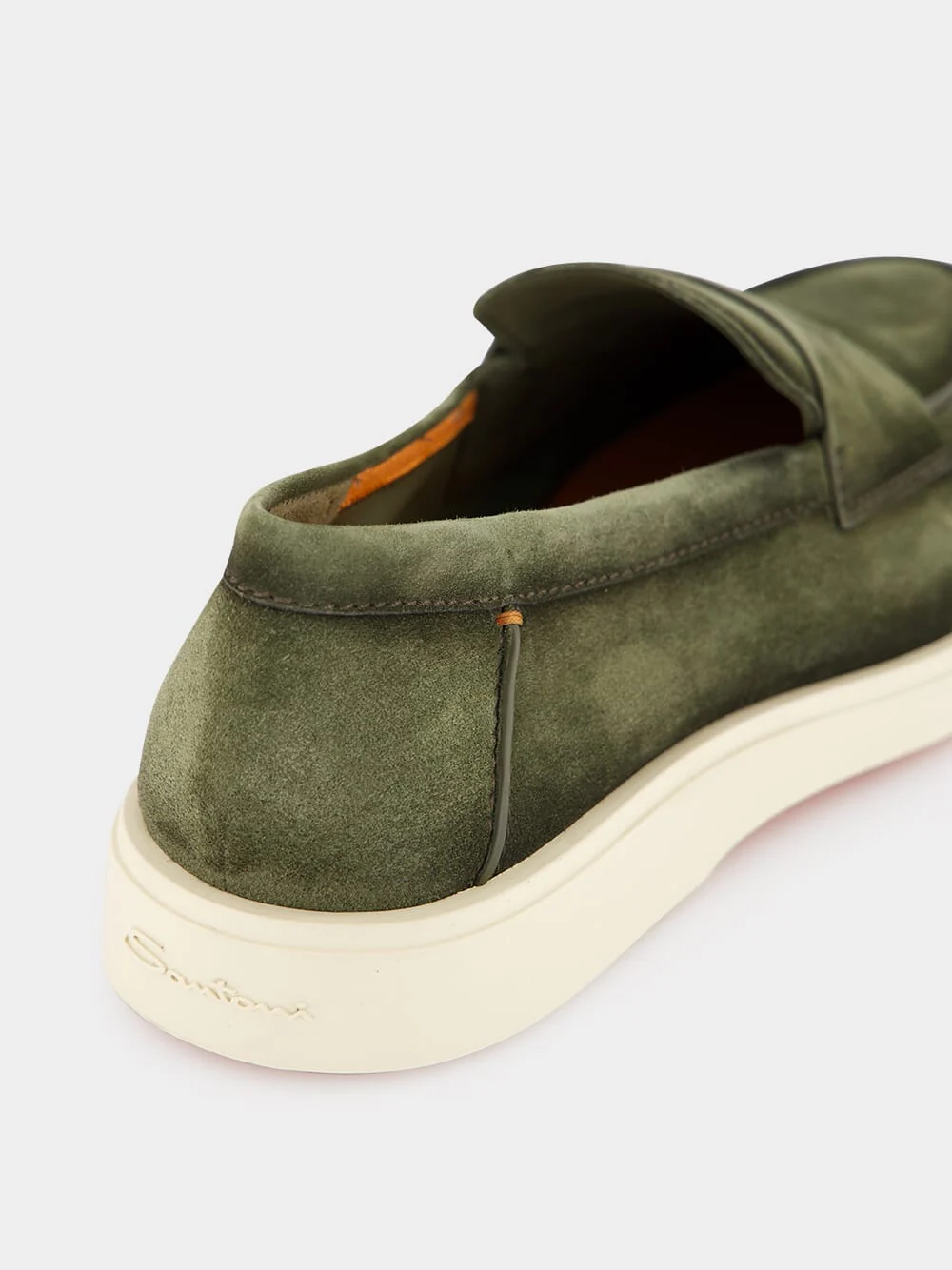 Green Penny Suede Loafers - Image 6