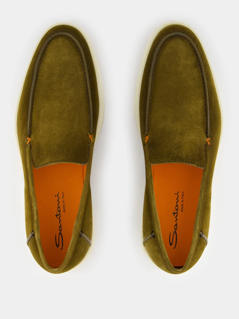 Green Suede Loafers with Rubber Sole - Image 4