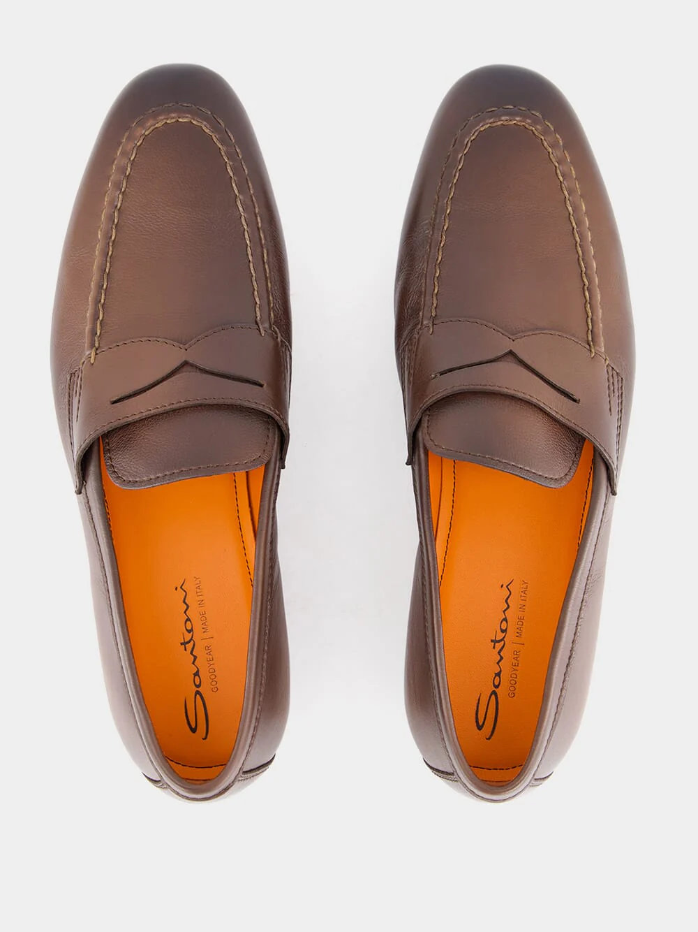Hand-Polished Leather Penny Loafers - Image 4