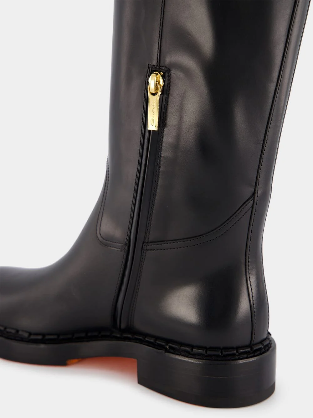 Knee-Length Leather Boots - Image 5