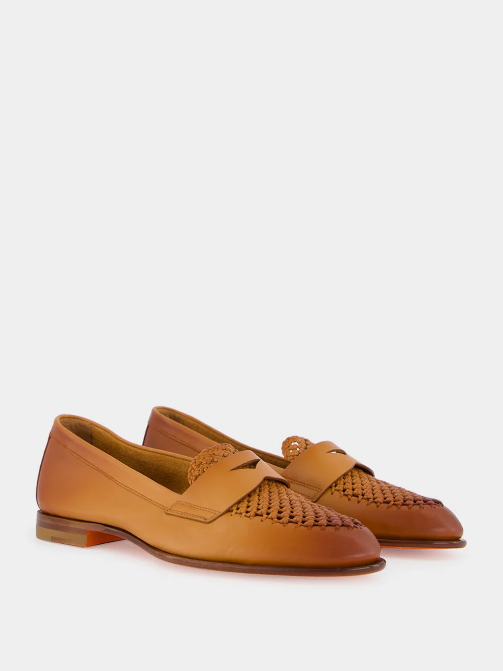Light Brown Calf Leather Loafers - Image 3