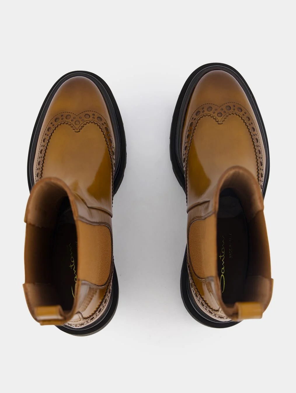 Polished Leather Chelsea Boots - Image 4