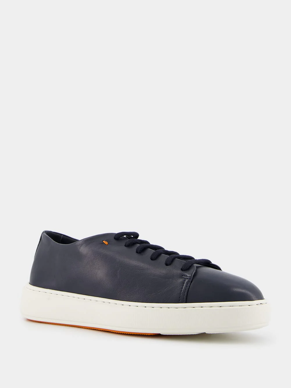 Blue Leather Sneakers - Image 2