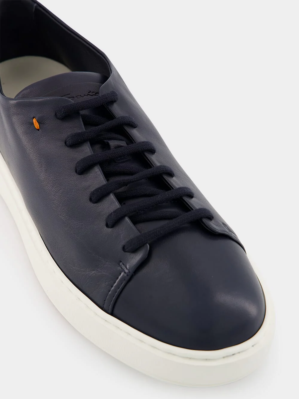 Blue Leather Sneakers - Image 7