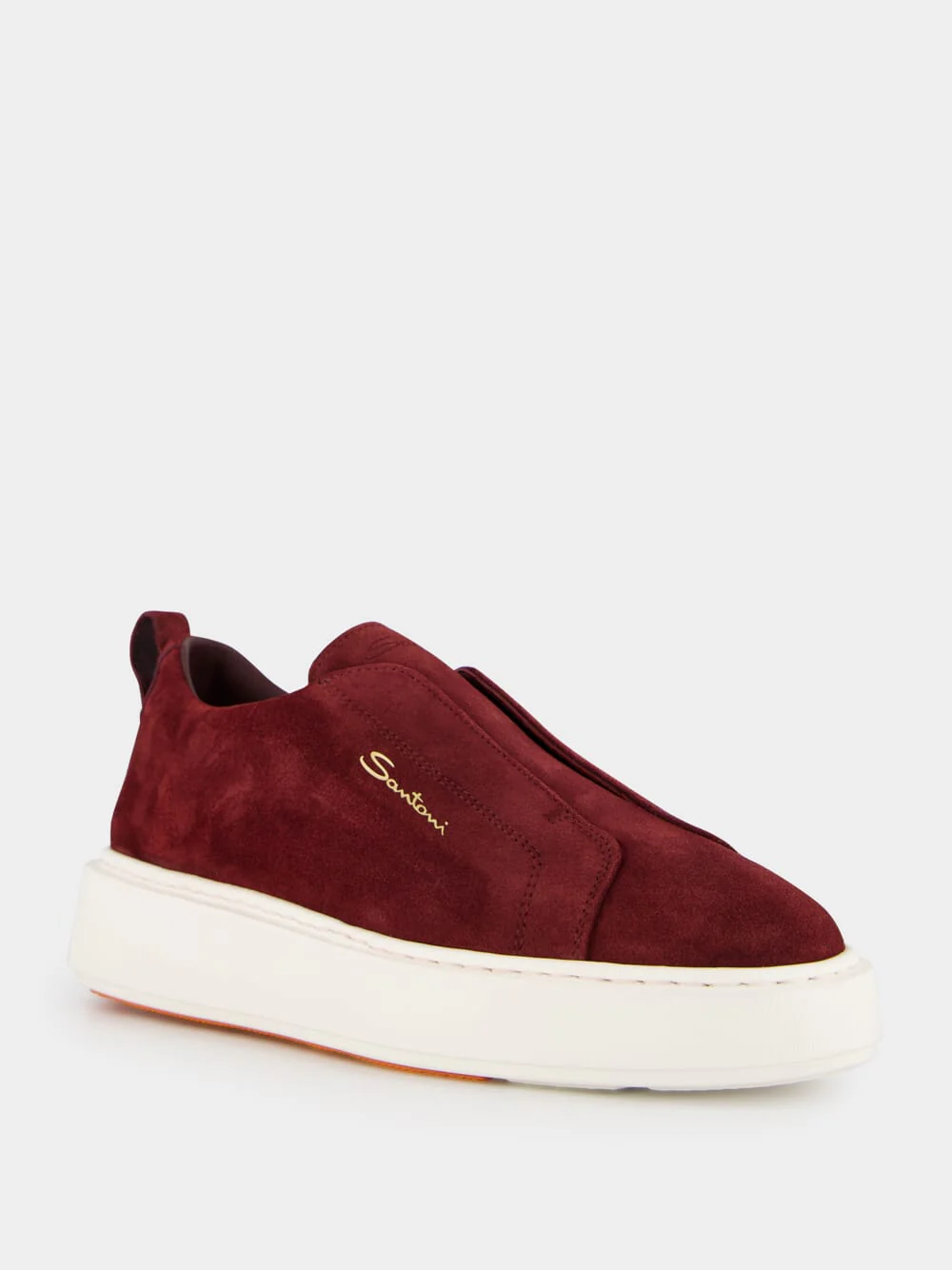 Bordeaux Suede Slip-On Sneakers - Image 2