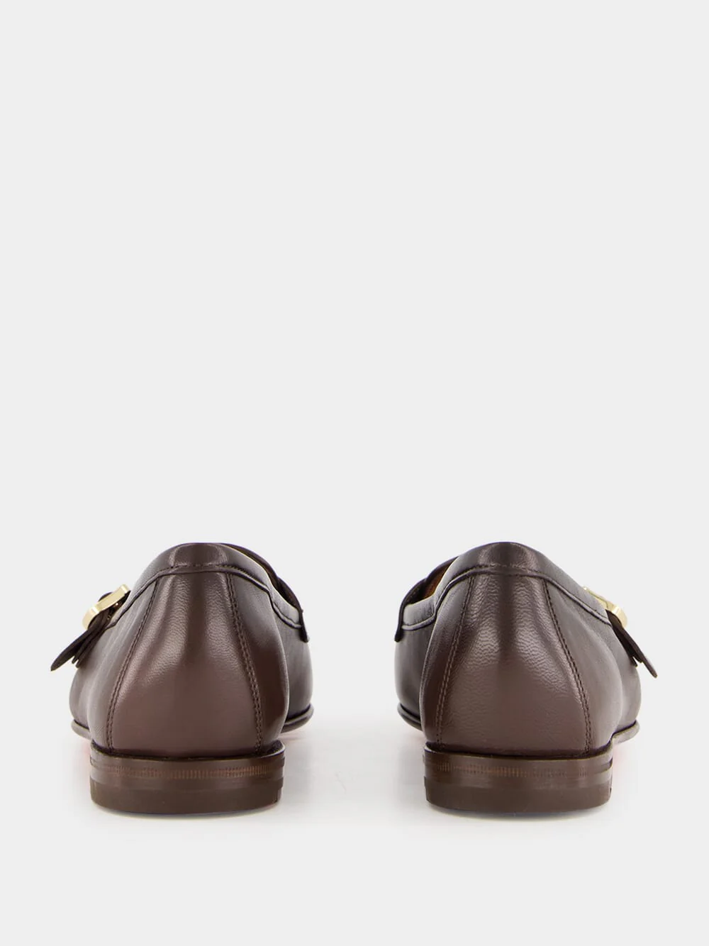Brown Double Monk Loafers - Image 11