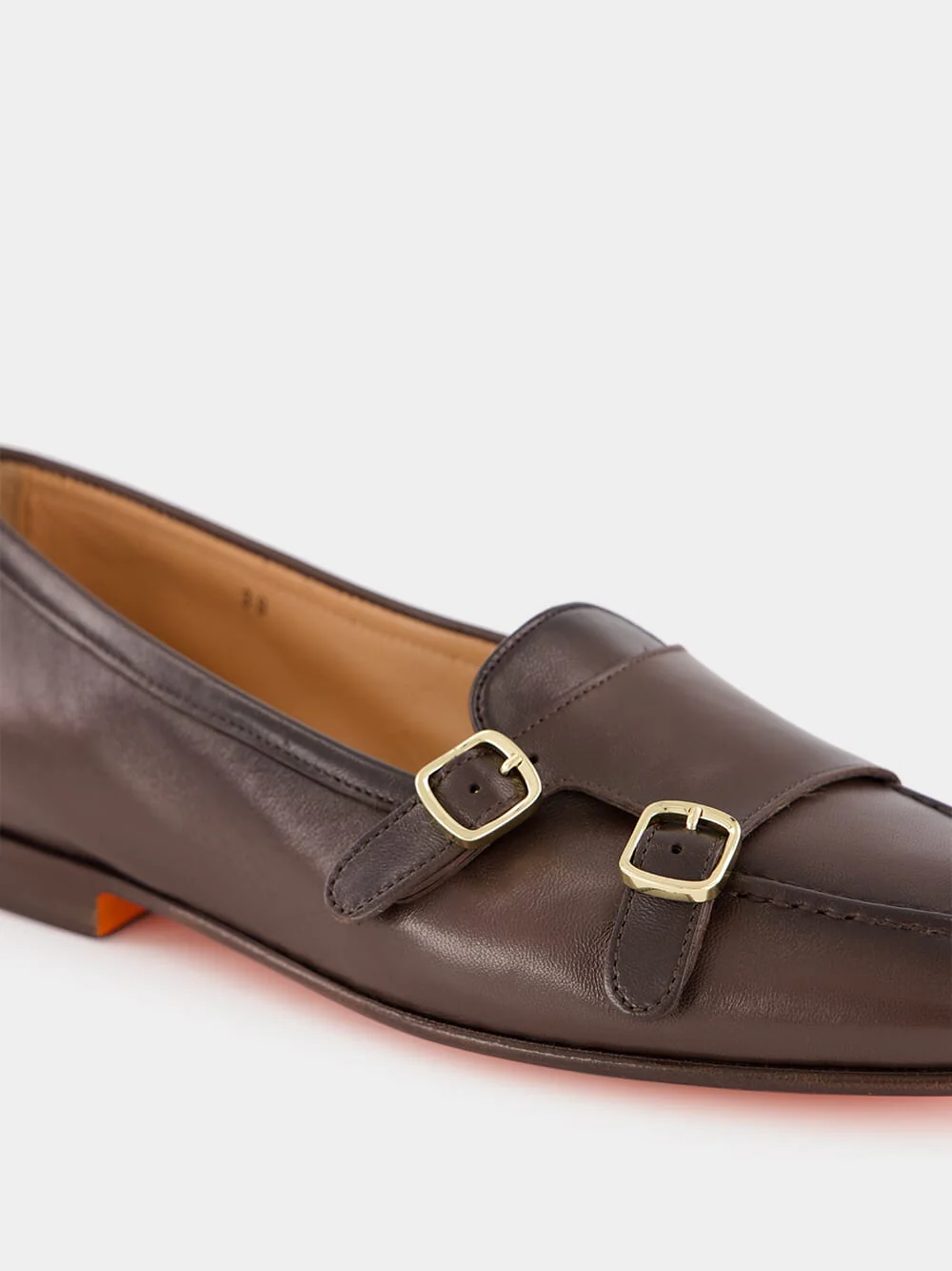 Brown Double Monk Loafers - Image 12