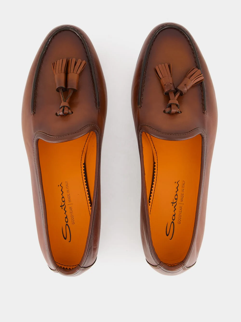 Brown Leather Loafer with Tassel - Image 4