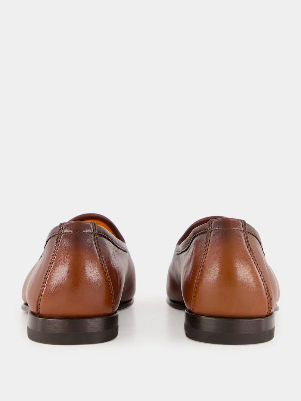 Brown Leather Loafer with Tassel - Image 5