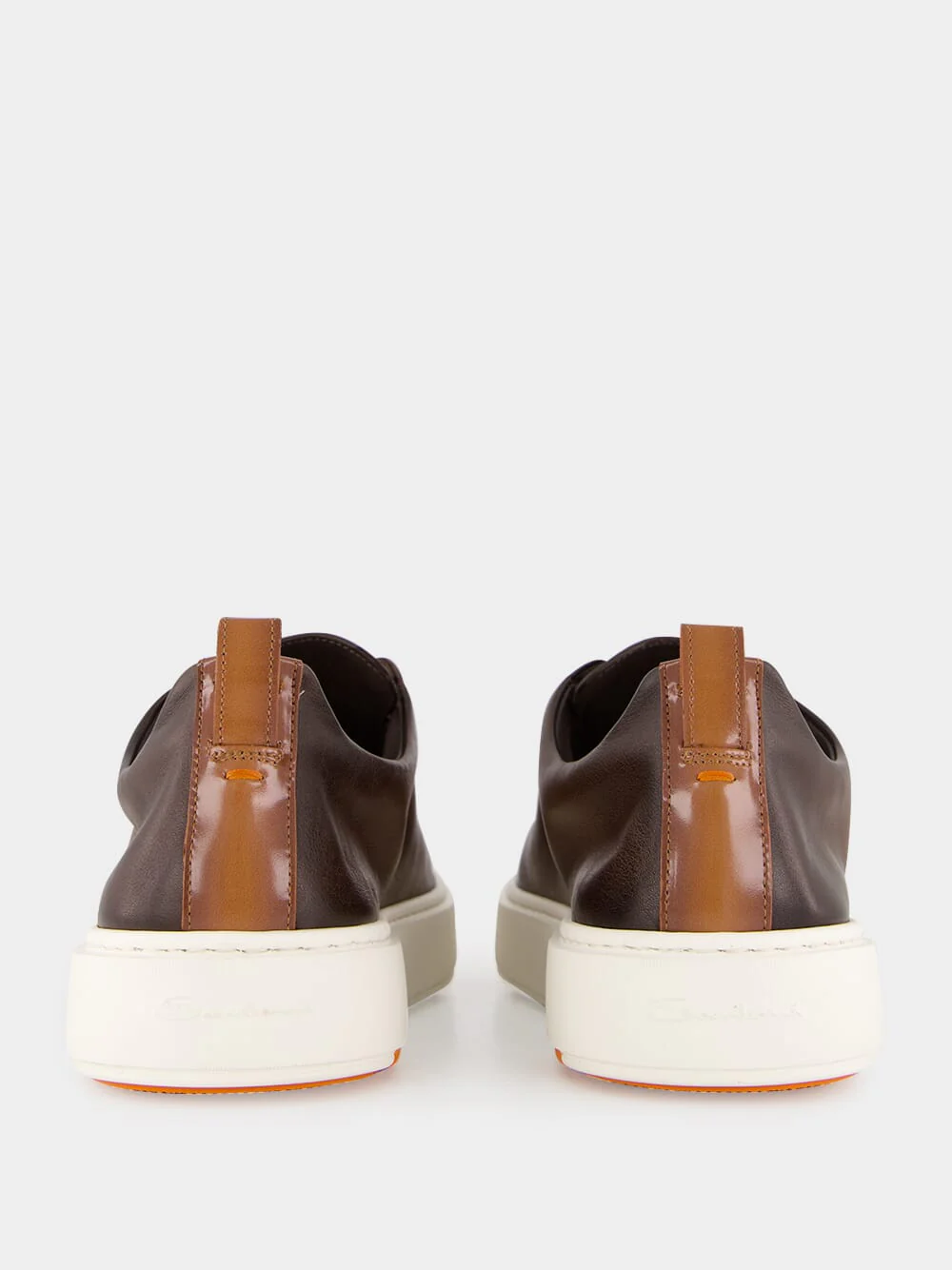 Brown Leather Slip-On Sneakers - Image 5