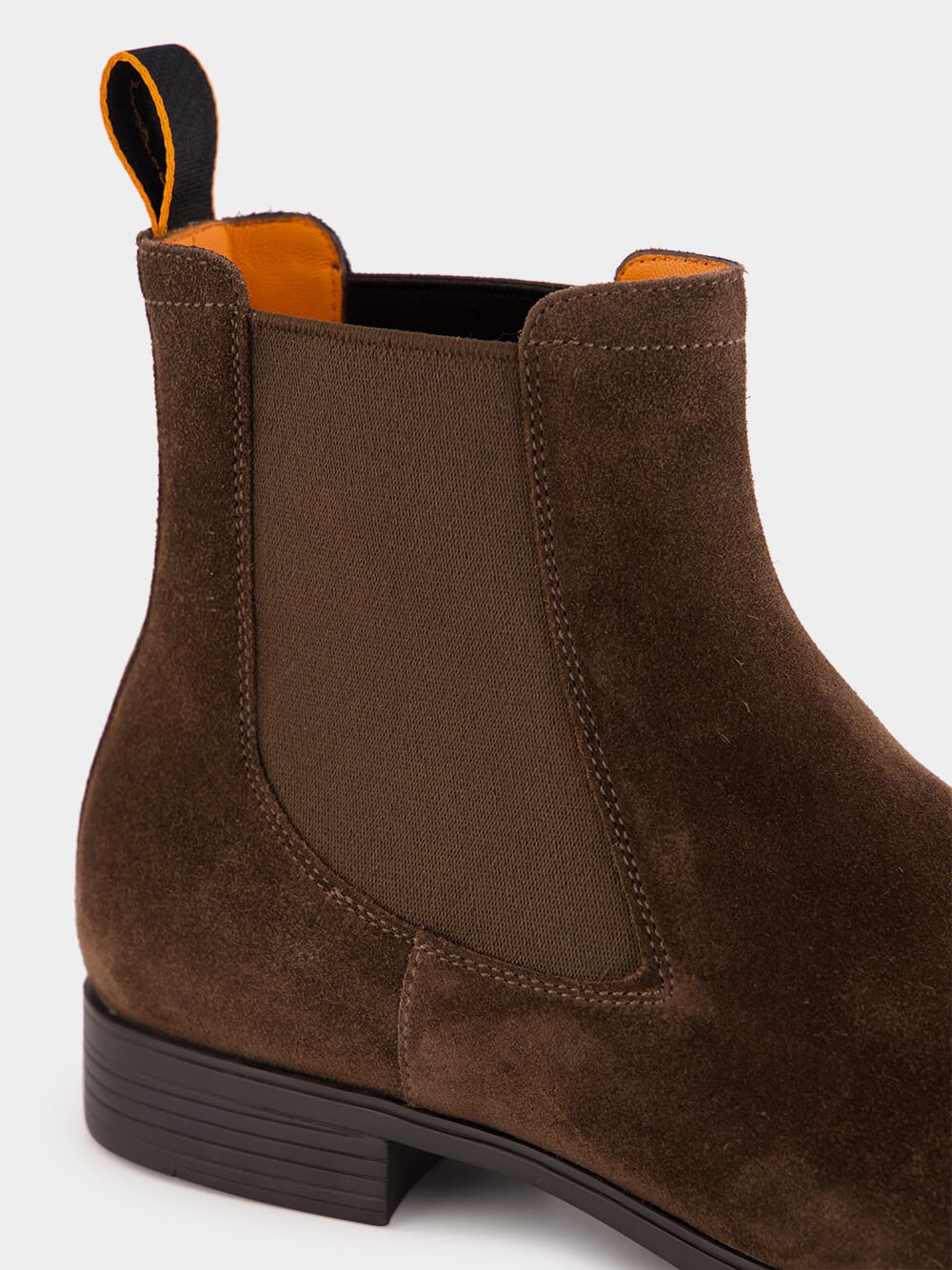 Brown Suede Chelsea Boots - Image 6