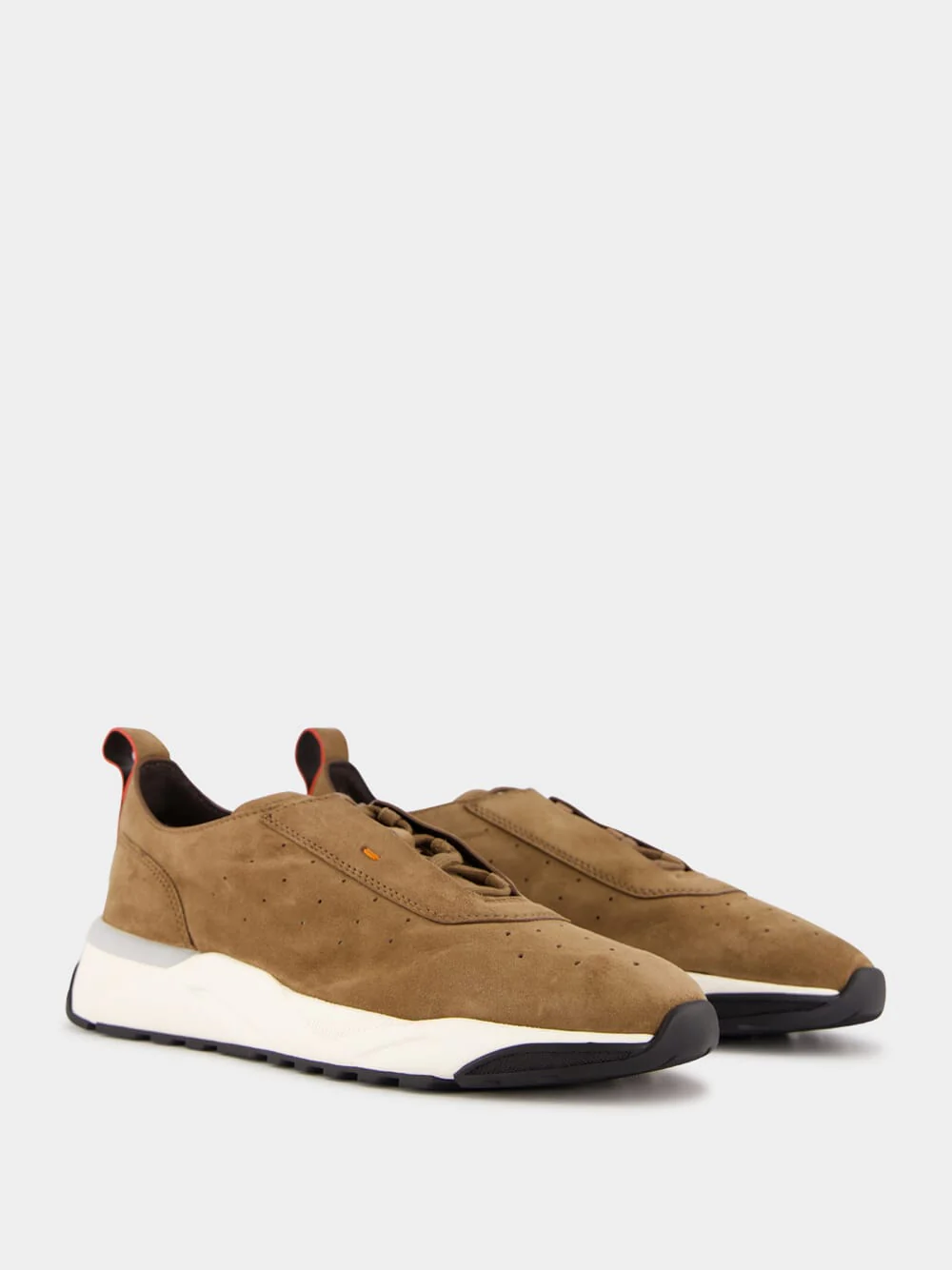Dark Brown Suede Sneakers - Image 3