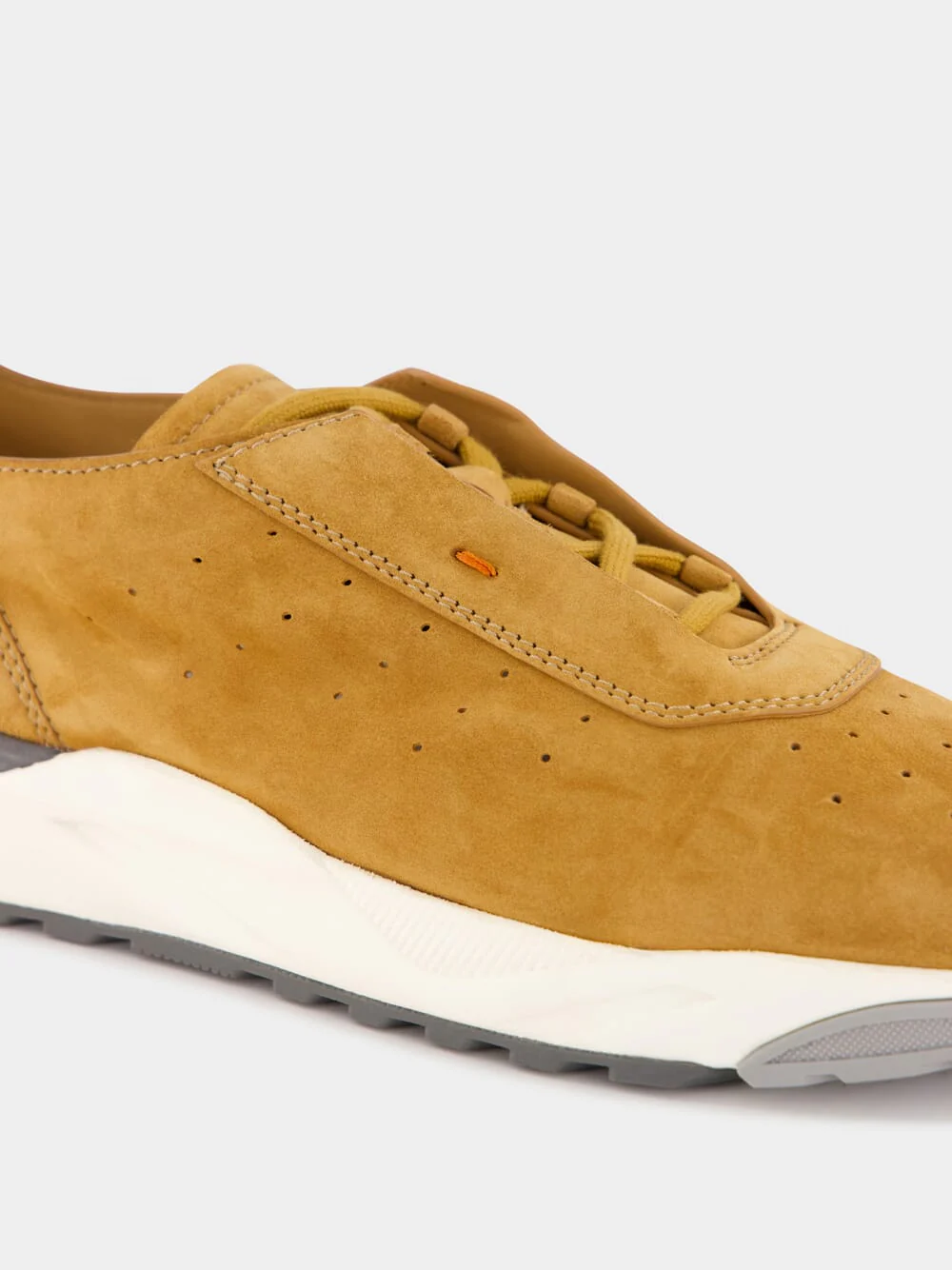 Gold Brown Suede Sneakers - Image 6