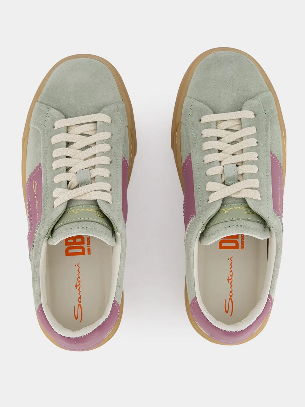 Green and Purple Double Buckle Sneakers - Image 5