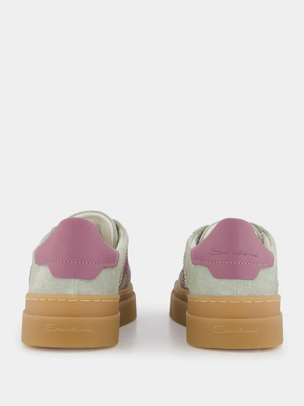 Green and Purple Double Buckle Sneakers - Image 6