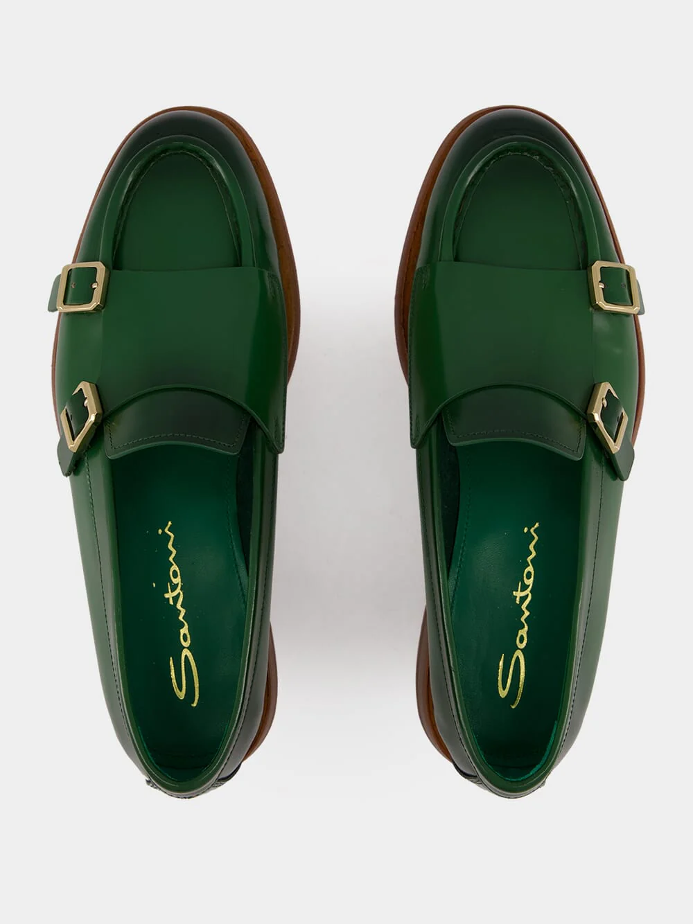 Green Leather Loafers - Image 4
