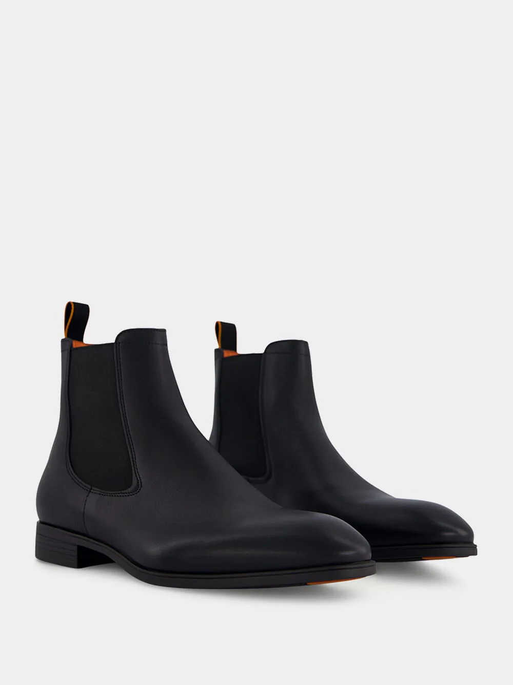 Black Leather Chelsea Boots - Image 3