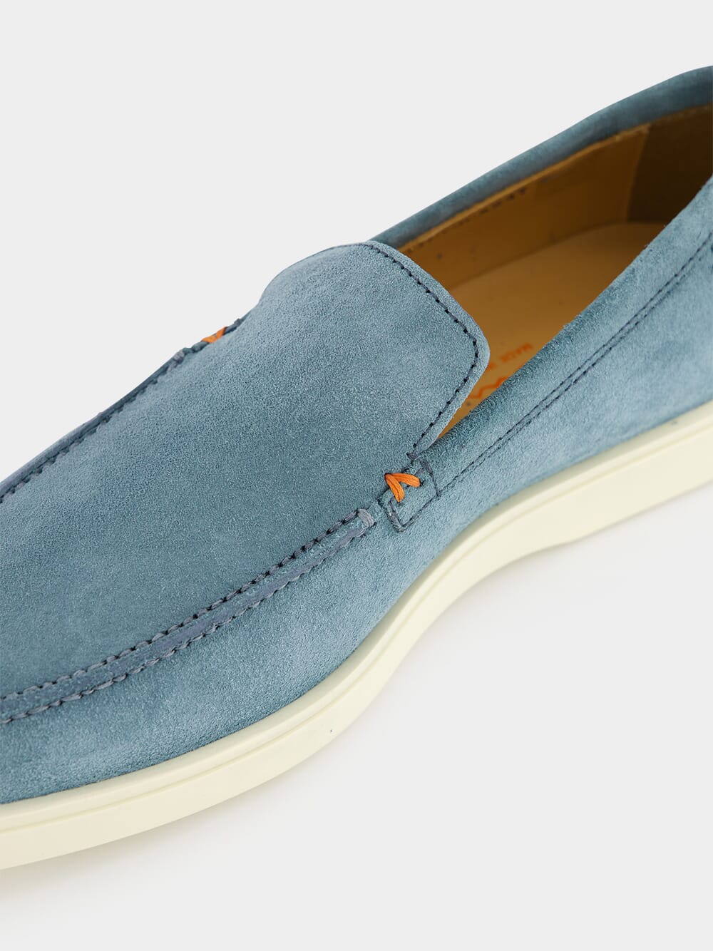 Light Blue Suede Loafer - Image 7