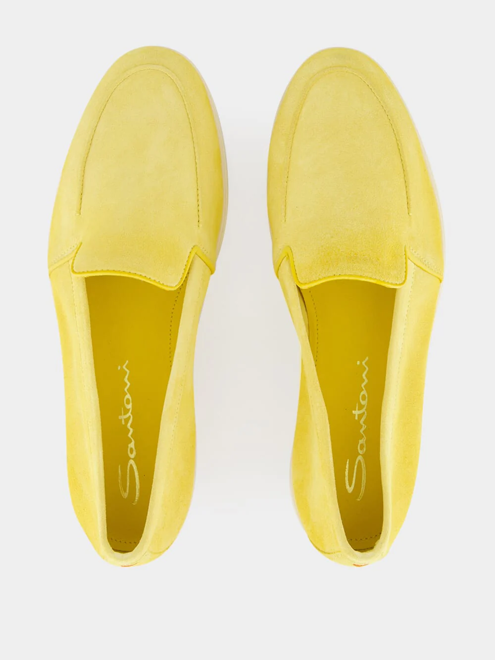 Yellow Suede Calf Leather Loafers - Image 4