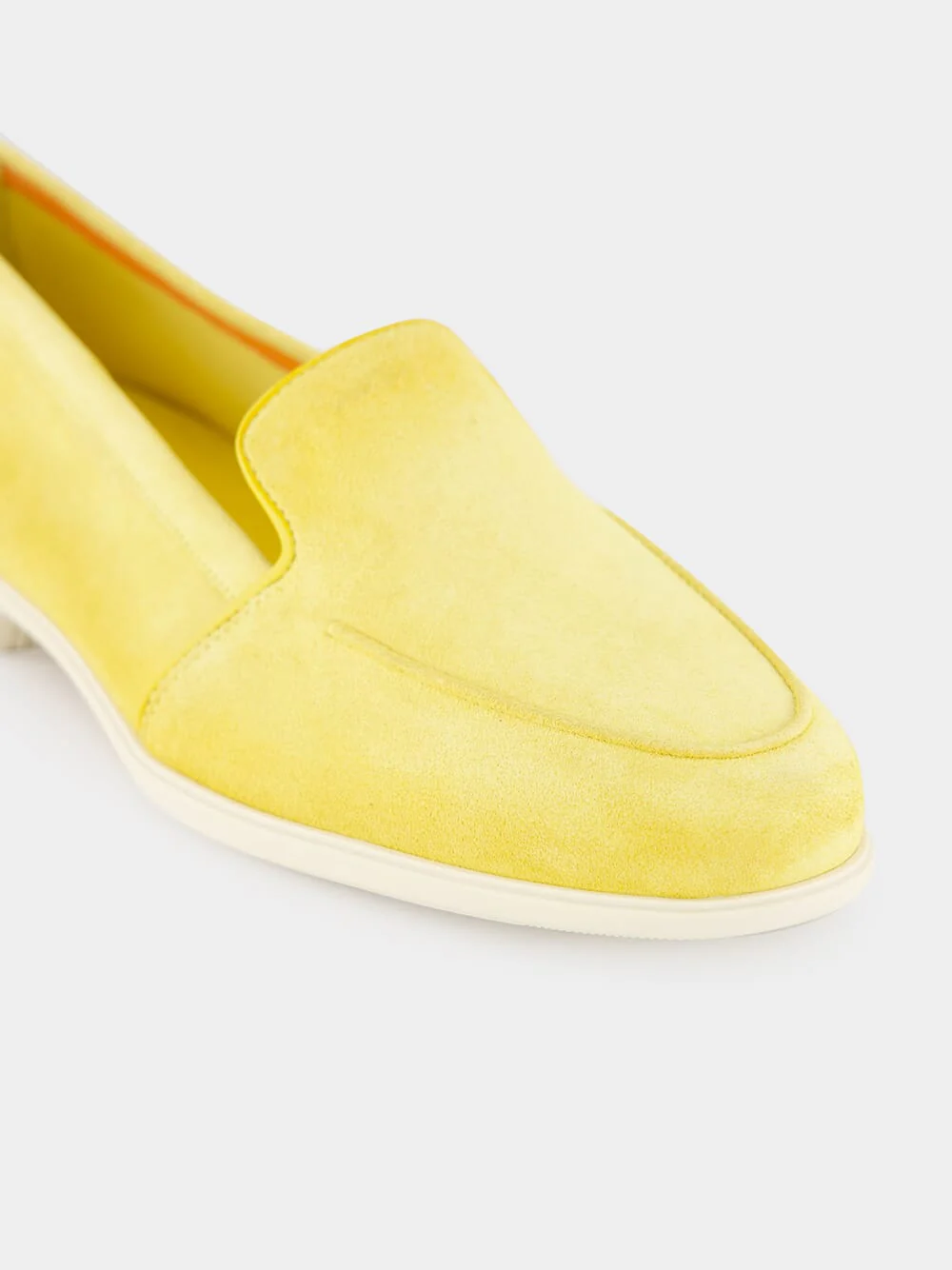 Yellow Suede Calf Leather Loafers - Image 7